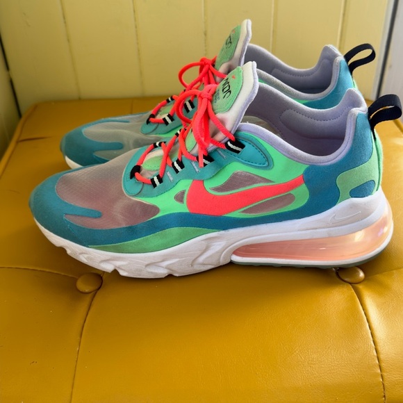 Nike 2019 Air Max 270 React 'Electro Green Lagoon' - Picture 7 of 10